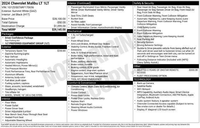 2024 Chevrolet Malibu LT Raleigh NC