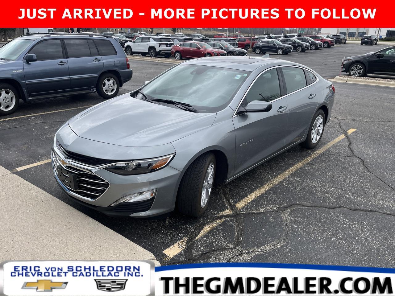2024 Chevrolet Malibu LT wSunroof LaneChangeAlert SpareTire HtdSeats RemoteStart 8-WayPwrDrvrSeat