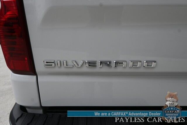 2024 Chevrolet Silverado 1500 / 4X4 / Regular Cab / 5.3L V8 / Seats 3 / Power Locks, Windows & Mirrors / Lane Departure Alert / Apple CarPlay & Android Auto / Back Up Camera / Push Button Start / Bed Liner / Tow PKg / 1-Owner / Only 12k Miles Anchorage AK 2024 Chevrolet Silverado 1500 / 4X4 / Regular Cab / 5.3L V8 / Seats 3 / Power Locks, Windows & Mirrors / Lane Departure Alert / Apple CarPlay & Android Auto / Back Up Camera / Push Button Start / Bed Liner / Tow PKg / 1-Owner / Only 12k Miles Anchorage AK