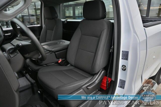 2024 Chevrolet Silverado 1500 / 4X4 / Regular Cab / 5.3L V8 / Seats 3 / Power Locks, Windows & Mirrors / Lane Departure Alert / Apple CarPlay & Android Auto / Back Up Camera / Push Button Start / Bed Liner / Tow PKg / 1-Owner / Only 12k Miles Anchorage AK 2024 Chevrolet Silverado 1500 / 4X4 / Regular Cab / 5.3L V8 / Seats 3 / Power Locks, Windows & Mirrors / Lane Departure Alert / Apple CarPlay & Android Auto / Back Up Camera / Push Button Start / Bed Liner / Tow PKg / 1-Owner / Only 12k Miles Anchorage AK