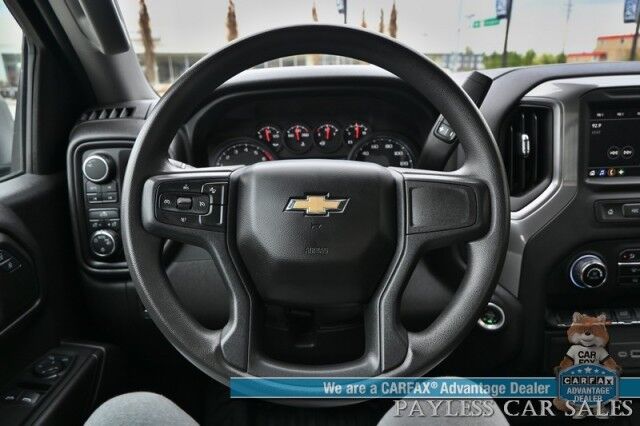 2024 Chevrolet Silverado 1500 / 4X4 / Regular Cab / 5.3L V8 / Seats 3 / Power Locks, Windows & Mirrors / Lane Departure Alert / Apple CarPlay & Android Auto / Back Up Camera / Push Button Start / Bed Liner / Tow PKg / 1-Owner / Only 12k Miles Anchorage AK 2024 Chevrolet Silverado 1500 / 4X4 / Regular Cab / 5.3L V8 / Seats 3 / Power Locks, Windows & Mirrors / Lane Departure Alert / Apple CarPlay & Android Auto / Back Up Camera / Push Button Start / Bed Liner / Tow PKg / 1-Owner / Only 12k Miles Anchorage AK