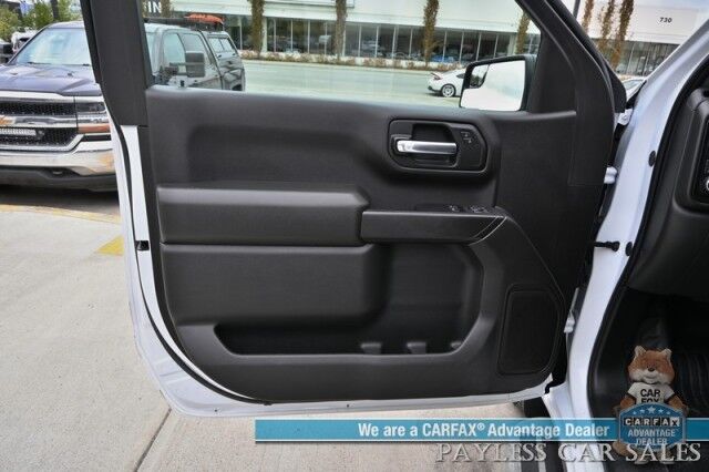 2024 Chevrolet Silverado 1500 / 4X4 / Regular Cab / 5.3L V8 / Seats 3 / Power Locks, Windows & Mirrors / Lane Departure Alert / Apple CarPlay & Android Auto / Back Up Camera / Push Button Start / Bed Liner / Tow PKg / 1-Owner / Only 12k Miles Anchorage AK 2024 Chevrolet Silverado 1500 / 4X4 / Regular Cab / 5.3L V8 / Seats 3 / Power Locks, Windows & Mirrors / Lane Departure Alert / Apple CarPlay & Android Auto / Back Up Camera / Push Button Start / Bed Liner / Tow PKg / 1-Owner / Only 12k Miles Anchorage AK