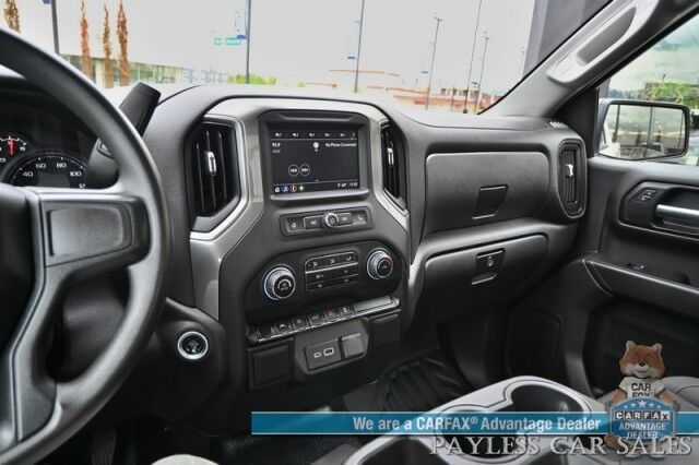 2024 Chevrolet Silverado 1500 / 4X4 / Regular Cab / 5.3L V8 / Seats 3 / Power Locks, Windows & Mirrors / Lane Departure Alert / Apple CarPlay & Android Auto / Back Up Camera / Push Button Start / Bed Liner / Tow PKg / 1-Owner / Only 12k Miles Anchorage AK 2024 Chevrolet Silverado 1500 / 4X4 / Regular Cab / 5.3L V8 / Seats 3 / Power Locks, Windows & Mirrors / Lane Departure Alert / Apple CarPlay & Android Auto / Back Up Camera / Push Button Start / Bed Liner / Tow PKg / 1-Owner / Only 12k Miles Anchorage AK