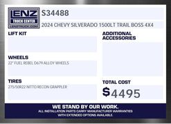 2024 Chevrolet Silverado 1500 4x4 Crew Cab LT Trail Boss Fond du Lac WI