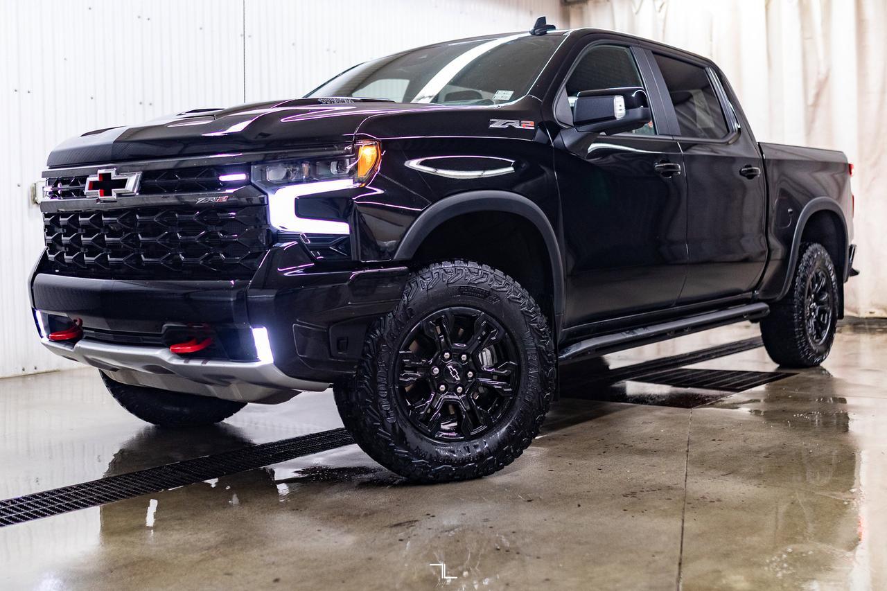 2024 Chevrolet Silverado 1500 4x4 Crew Cab ZR2 Diesel Leather Roof Nav BCam Red Deer AB