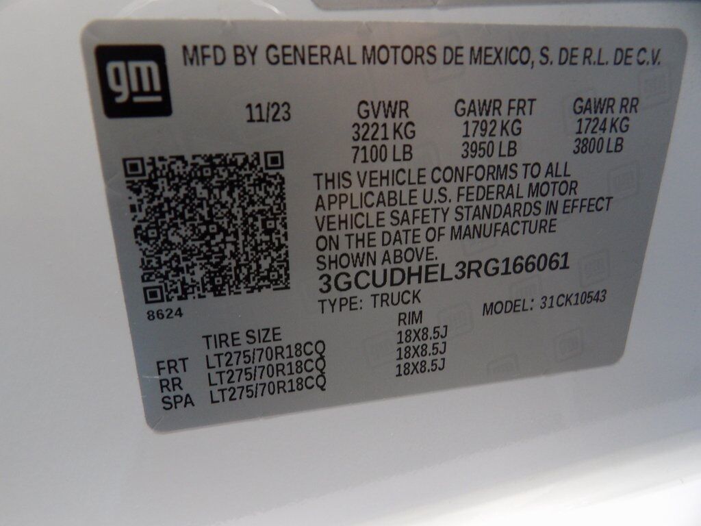 2024 Chevrolet Silverado 1500 4x4 Crew Cab ZR2 Fond du Lac WI
