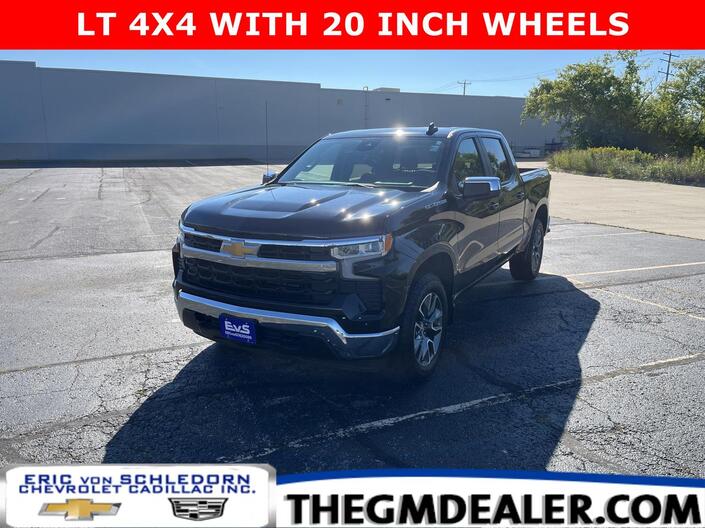 2024 Chevrolet Silverado 1500 LT Crew Cab 4WD w/20s HeatedSeats HeatedSteeringWheel WirelessAppleCarplay&AndroidAuto HD-RearCamera Milwaukee WI