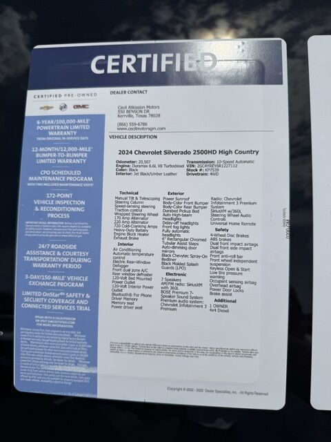 2024 Chevrolet Silverado 2500HD High Country  TX
