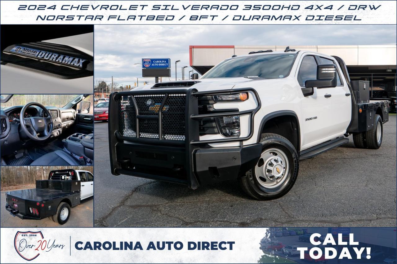 2024 Chevrolet Silverado 3500HD 4X4 / DRW / Norstar Flatbed / Duramax Diesel!