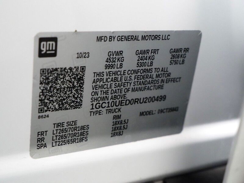 2024 Chevrolet Silverado EV 3WT e4WD *NAVIGATION, ADAPTIVE CRUISE, SAFETY ALERTS, 360 VIEW CAMERAS, COLOR TOUCHSCREEN, REMOTE START, KEYLESS ENTRY, LED HEADLIGHTS, ALLOY WHEELS, ANDROID & APPLE Round Rock TX