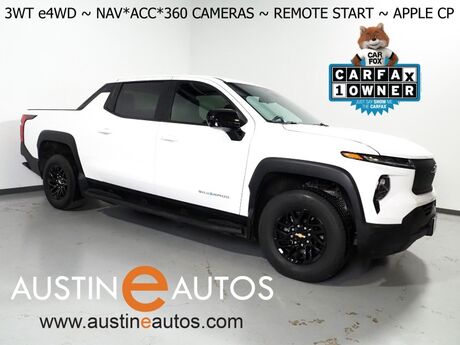 2024 Chevrolet Silverado EV 3WT e4WD *NAVIGATION, ADAPTIVE CRUISE, SAFETY ALERTS, 360 VIEW CAMERAS, COLOR TOUCHSCREEN, REMOTE START, KEYLESS ENTRY, LED HEADLIGHTS, ALLOY WHEELS, ANDROID & APPLE Round Rock TX