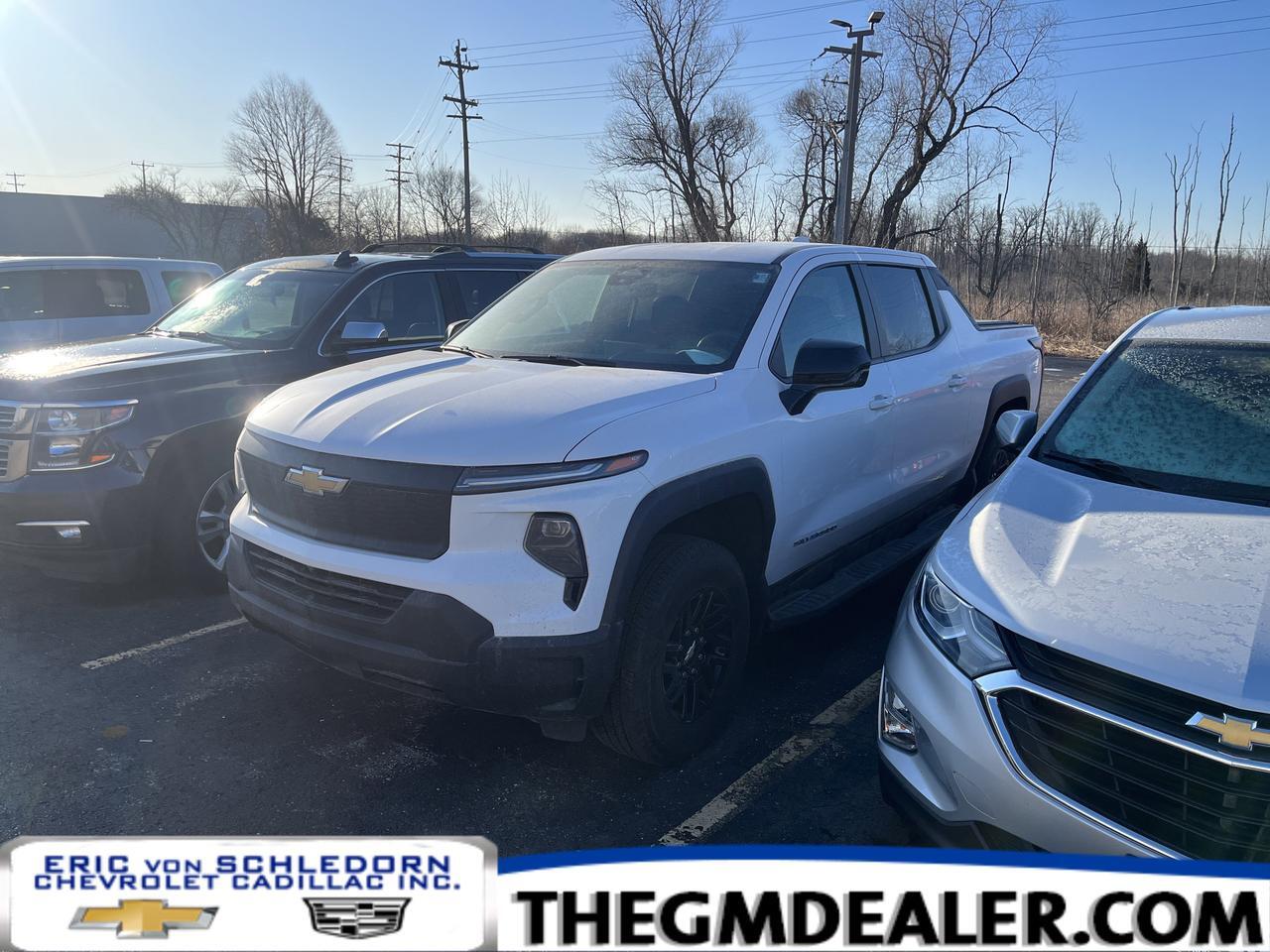 2024 Chevrolet Silverado EV 4WT Work Truck e4WD w/AdptvCrz Spray-OnBedliner RemoteStart HD-SurroundVision