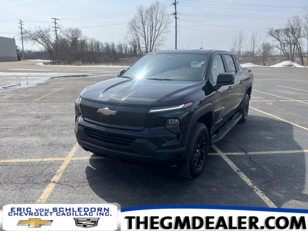 2024 Chevrolet Silverado EV 4WT Work Truck e4WD w/Dual-LevelChargeCord Spray-OnBedliner AssistSteps