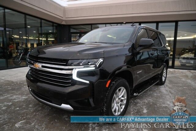 2024 Chevrolet Tahoe LT / 4X4 / AutoStart / Power & Heated Leather Seats / Bose Speakers / Forward Collision & Lane Departure Alert / Apple CarPlay & Android Auto / 3rd Row / Seats 8 / Block Heater / Tow Pkg / 1-Owner Anchorage AK
