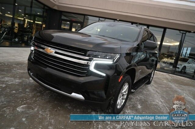 2024 Chevrolet Tahoe LT / 4X4 / AutoStart / Power & Heated Leather Seats / Bose Speakers / Forward Collision & Lane Departure Alert / Apple CarPlay & Android Auto / 3rd Row / Seats 8 / Block Heater / Tow Pkg / 1-Owner Anchorage AK