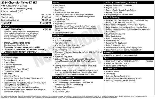 2024 Chevrolet Tahoe LT Raleigh NC