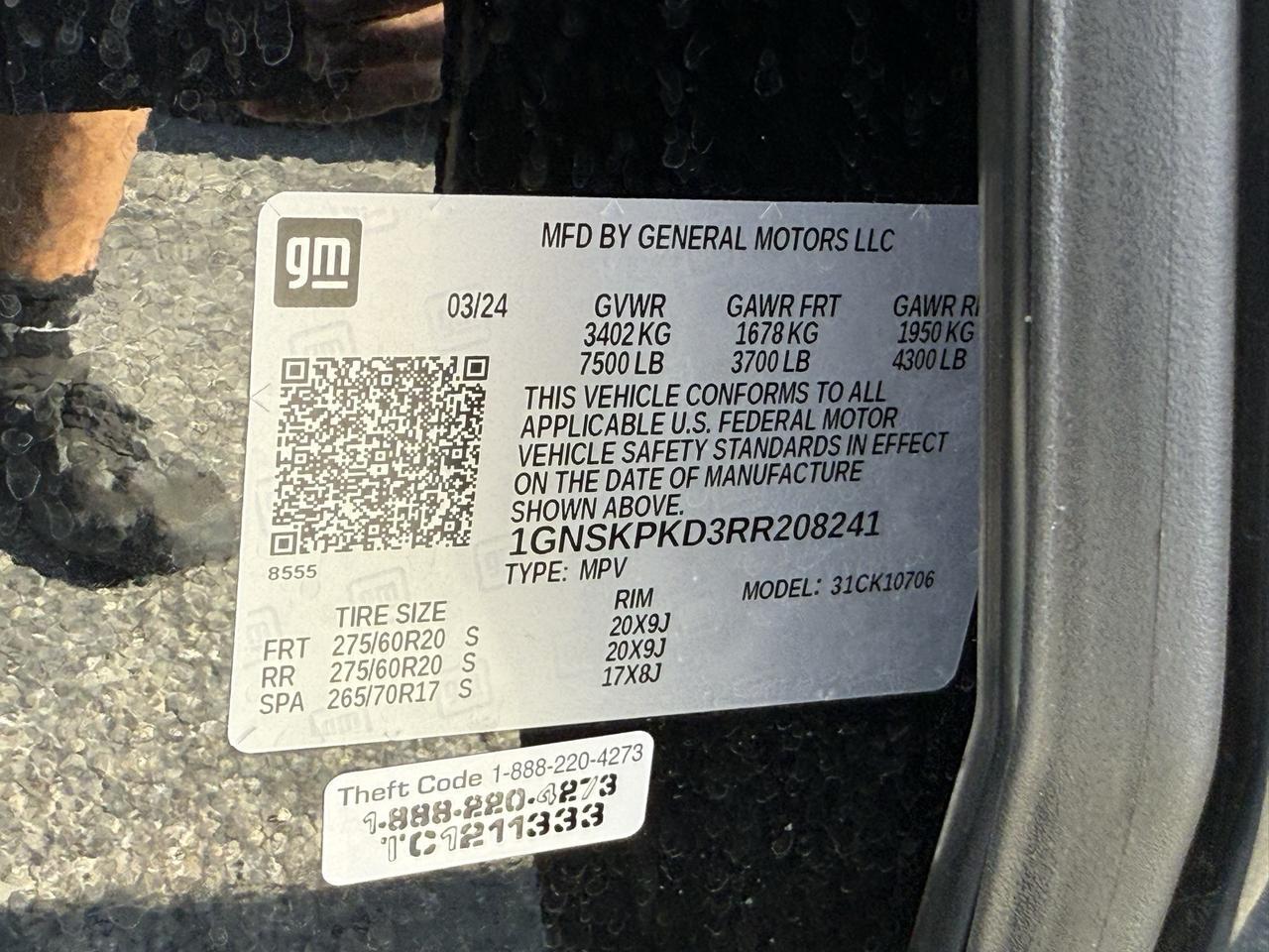 2024 Chevrolet Tahoe Z71 Crestwood KY