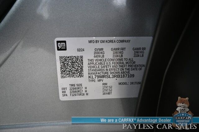 2024 Chevrolet Trailblazer LT / AWD / Auto Start / Premium Cloth Seats / Lane Departure & Forward Collision Alert / Apple CarPlay & Android Auto / Back Up Camera / Cruise Control / Keyless Entry & Start / 29MPG / 1-Owner Anchorage AK