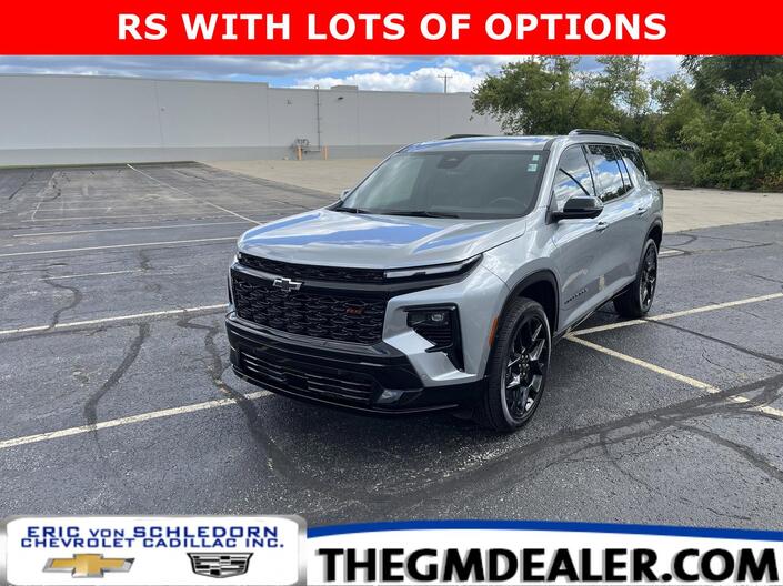 2024 Chevrolet Traverse RS FWD w/SuperCruise AdptvCrz Sunroof HtdCldMemLthr HtdSteeringWheel RearCameraMirror HD-SrrndVsn Milwaukee WI