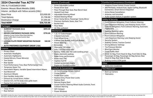 2024 Chevrolet Trax ACTIV Raleigh NC