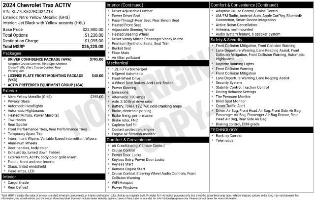 2024 Chevrolet Trax ACTIV Raleigh NC