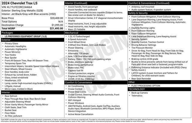 2024 Chevrolet Trax LS Raleigh NC