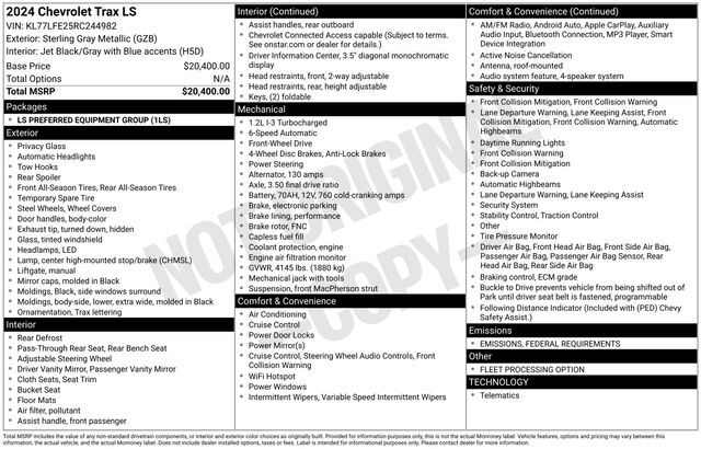 2024 Chevrolet Trax LS Raleigh NC