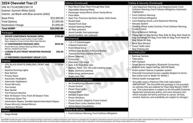 2024 Chevrolet Trax LT Raleigh NC