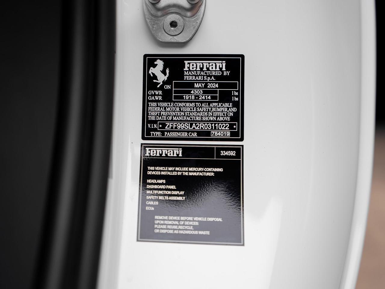 2024 Ferrari 296 GTB Base Ft Lauderdale FL