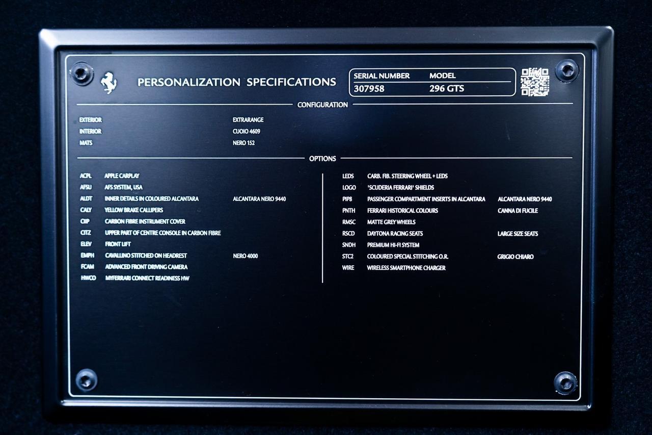 2024 Ferrari 296 GTS 1 Owner Daytona Racing Carbon Seats Suspension Lif Portland OR