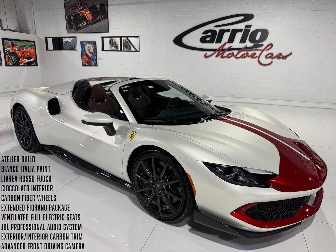 2024 Ferrari 296 GTS ATELIER BUILD! Extra-Range paint, Extended Fiorano, carbon wheels, JBL audio AND MUCH MUCH MORE!!