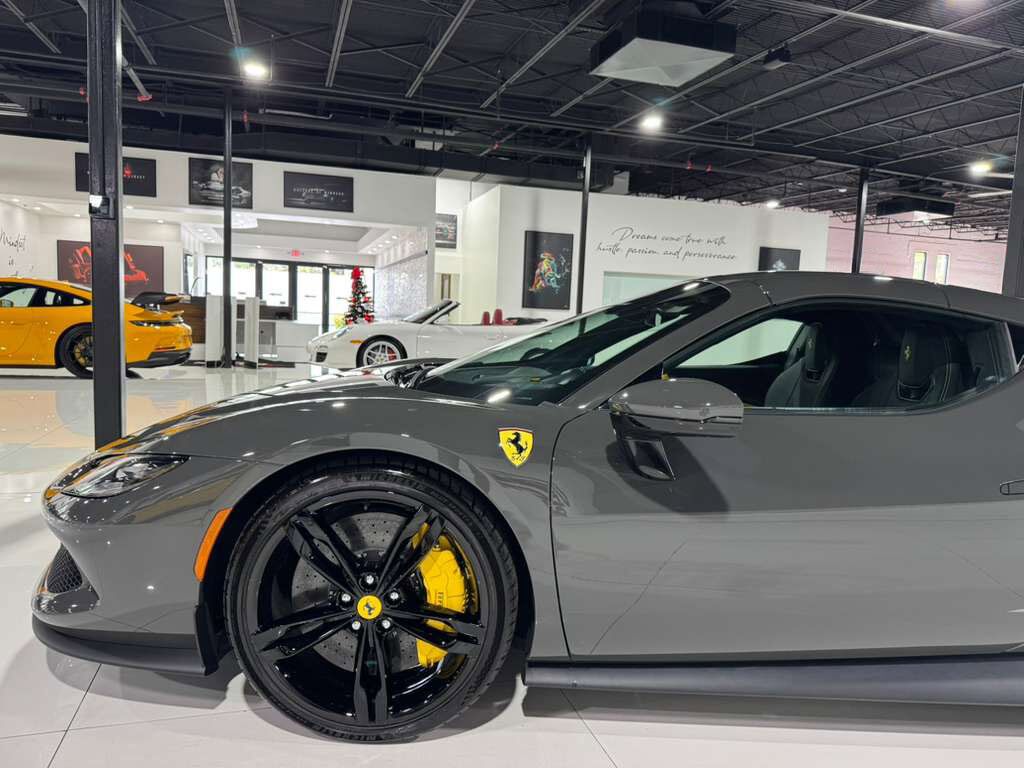 2024 Ferrari 296 GTS DELIVERY MILES! Grigio Scuro paint,Nero DS wheels,front lifter,Extra-Range interior options & MORE!! Fort Lauderdale FL