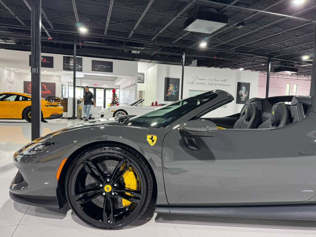 2024 Ferrari 296 GTS DELIVERY MILES! Grigio Scuro paint,Nero DS wheels,front lifter,Extra-Range interior options & MORE!! Fort Lauderdale FL