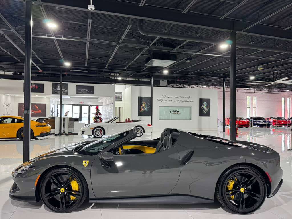 2024 Ferrari 296 GTS DELIVERY MILES! Grigio Scuro paint,Nero DS wheels,front lifter,Extra-Range interior options & MORE!! Fort Lauderdale FL