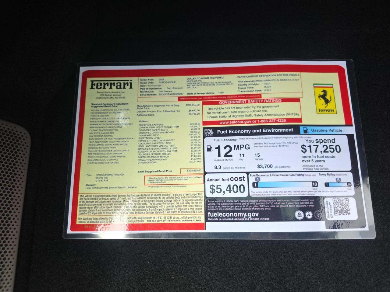 2024 Ferrari Purosangue Miami FL