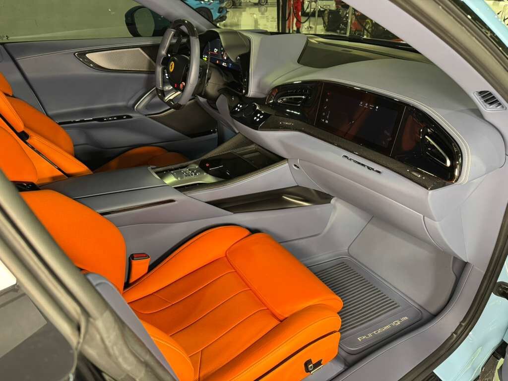 2024 Ferrari Purosangue Azzurro La Plata paint,Extra-Range interior,Burmester High-End,surround view,carbon galore AND MORE! Fort Lauderdale FL