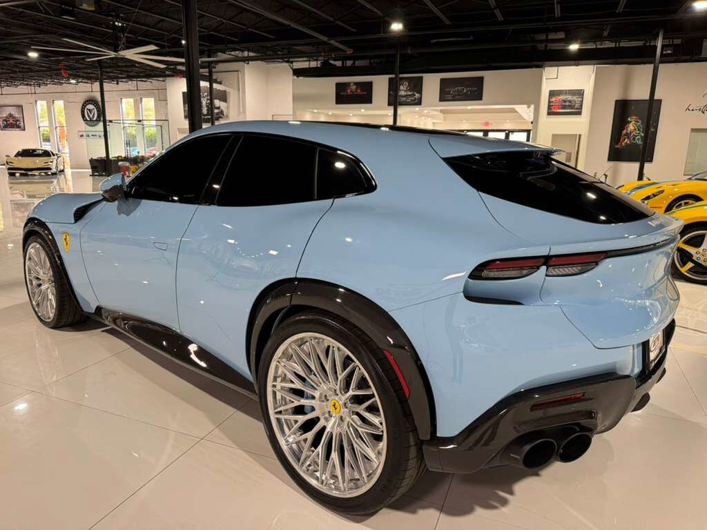 2024 Ferrari Purosangue Azzurro La Plata paint,Extra-Range interior,Burmester High-End,surround view,carbon galore AND MORE! Fort Lauderdale FL