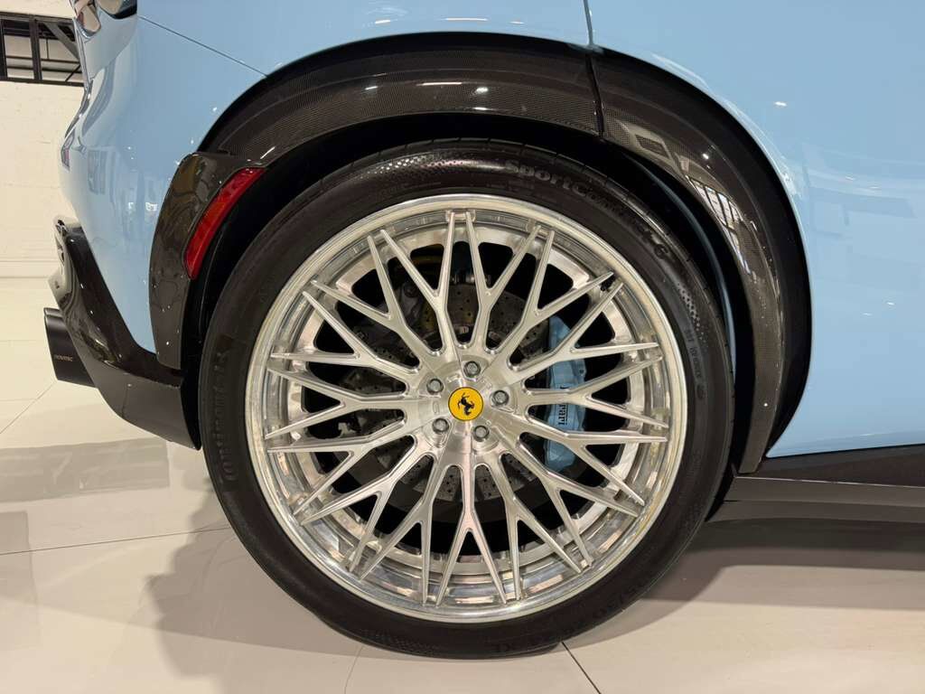 2024 Ferrari Purosangue Azzurro La Plata paint,Extra-Range interior,Burmester High-End,surround view,carbon galore AND MORE! Fort Lauderdale FL