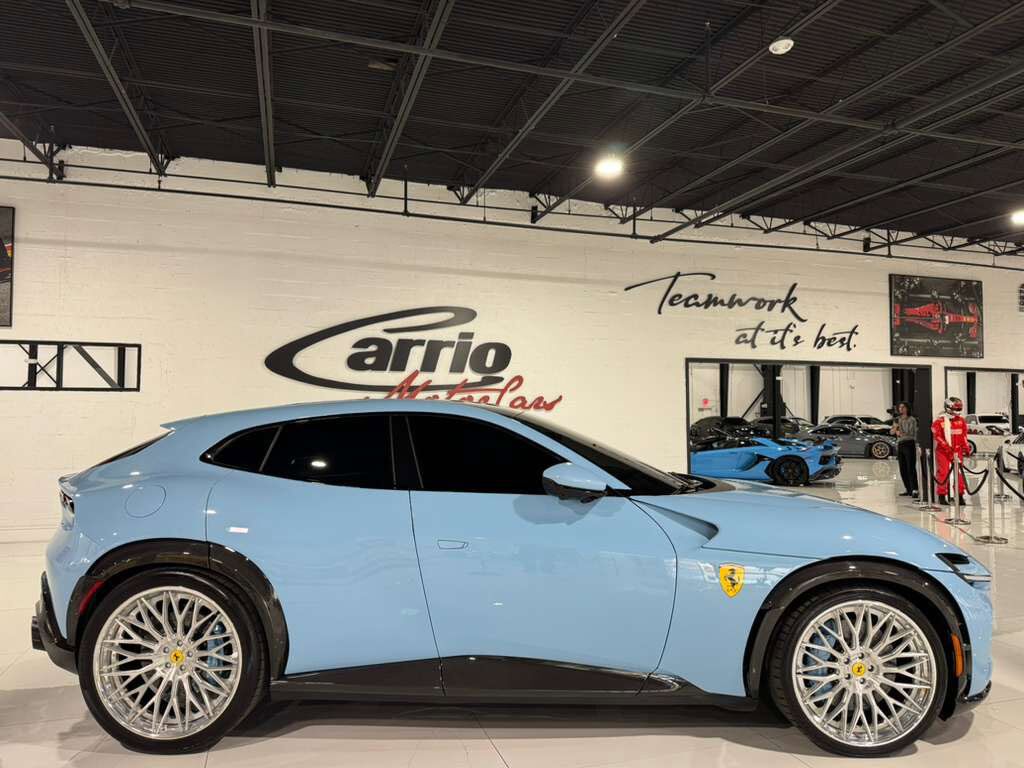 2024 Ferrari Purosangue Azzurro La Plata paint,Extra-Range interior,Burmester High-End,surround view,carbon galore AND MORE! Fort Lauderdale FL