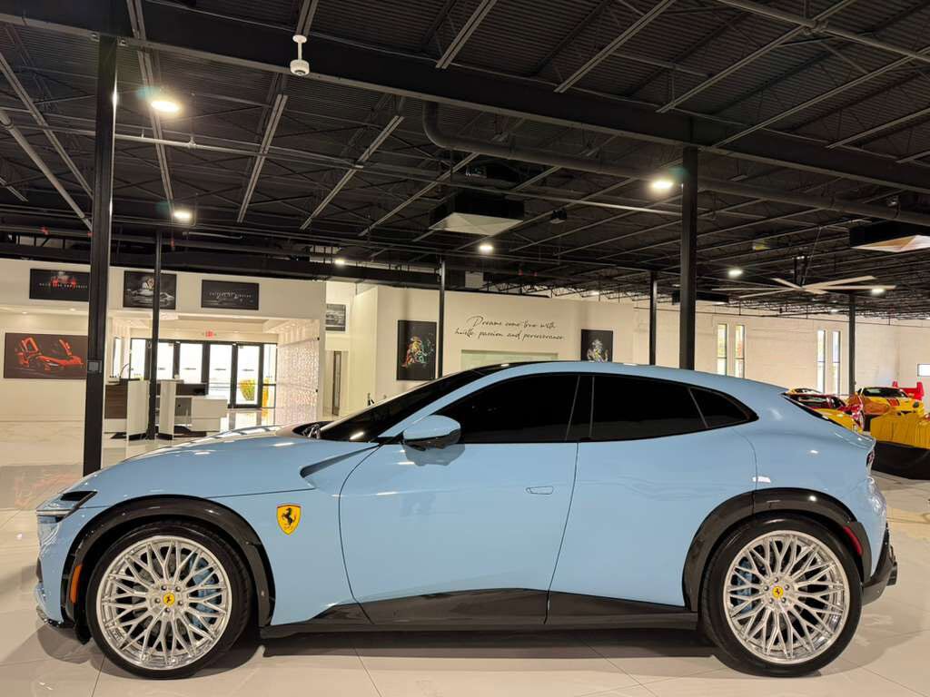 2024 Ferrari Purosangue Azzurro La Plata paint,Extra-Range interior,Burmester High-End,surround view,carbon galore AND MORE! Fort Lauderdale FL