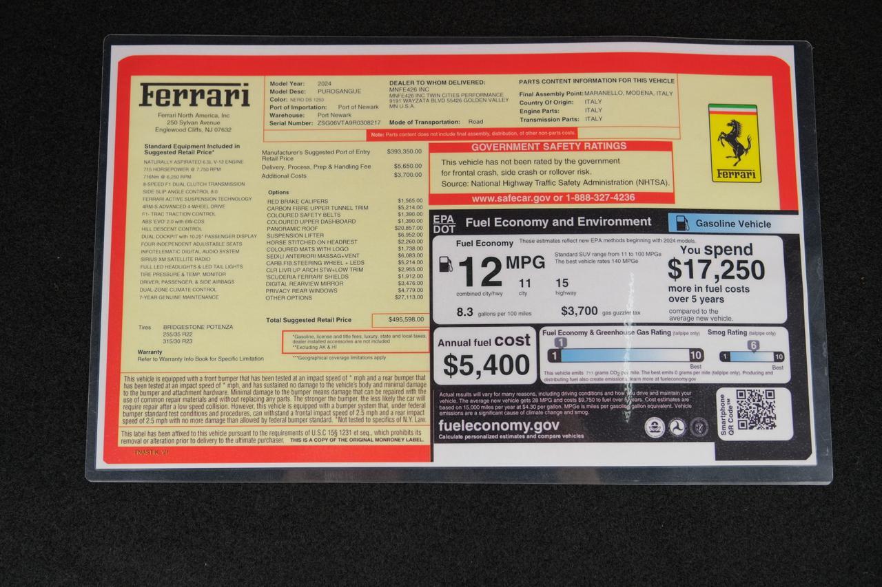 2024 Ferrari Purosangue Base Miami FL