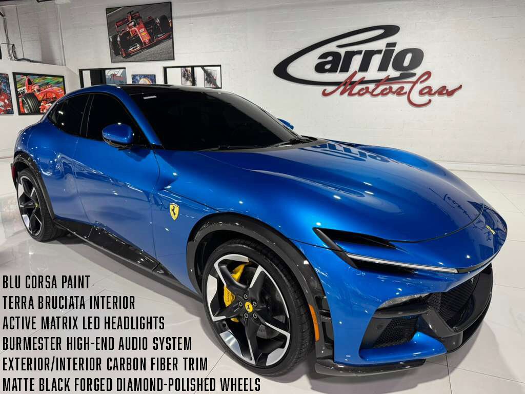 2024 Ferrari Purosangue Blu Corsa paint,Terra Bruciata interior,high-end audio,forged wheels,carbon galore AND MUCH MORE!!!