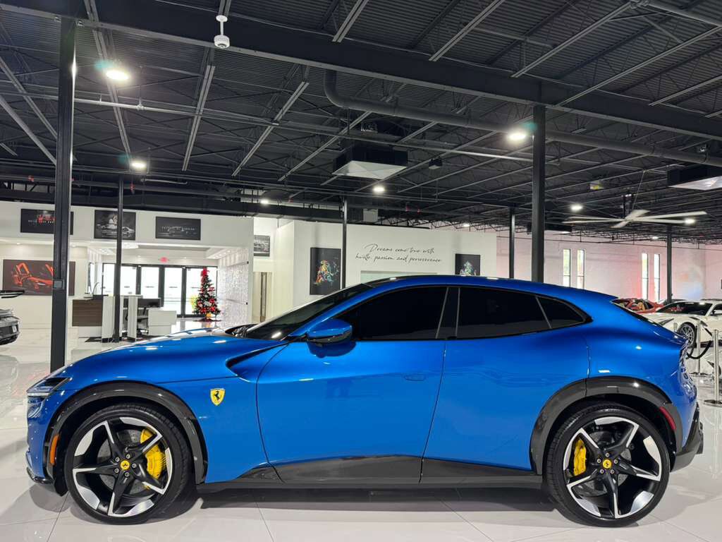 2024 Ferrari Purosangue Blu Corsa paint,Terra Bruciata interior,high-end audio,forged wheels,carbon galore AND MUCH MORE!!! Fort Lauderdale FL
