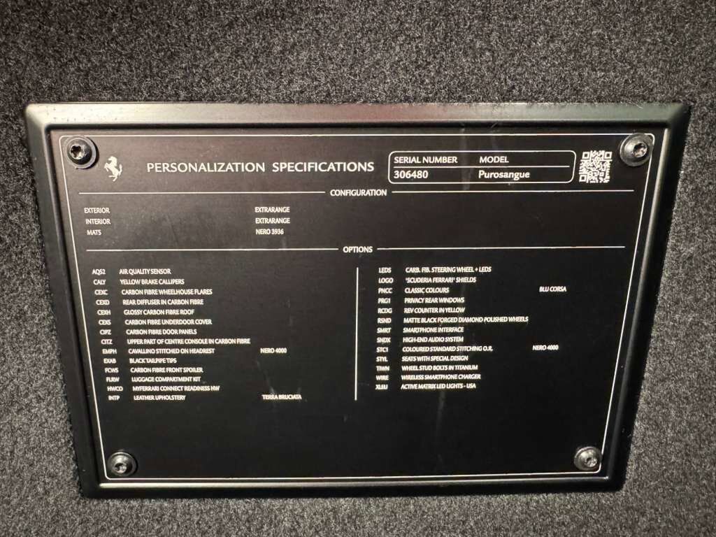 2024 Ferrari Purosangue Blu Corsa paint,Terra Bruciata interior,high-end audio,forged wheels,carbon galore AND MUCH MORE!!! Fort Lauderdale FL