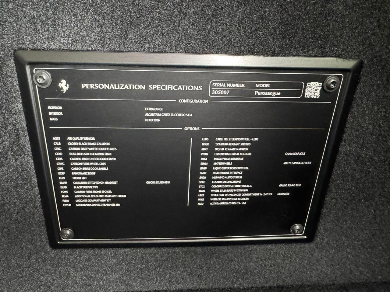 2024 Ferrari Purosangue Extra-Range paint, passenger infotainment display, panoramic roof, carbon galore AND MORE!! Fort Lauderdale FL