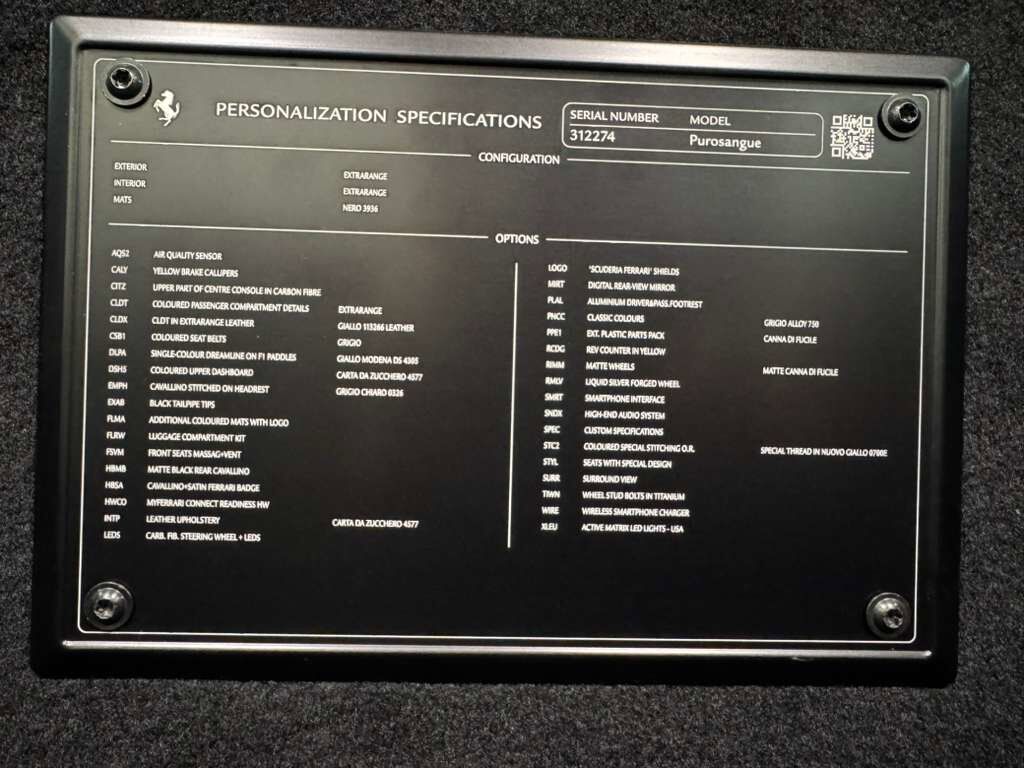 2024 Ferrari Purosangue Grigio Alloy paint,Carta da Zucchero interior,high-end audio,matte forged wheels AND MUCH MORE!!! Fort Lauderdale FL