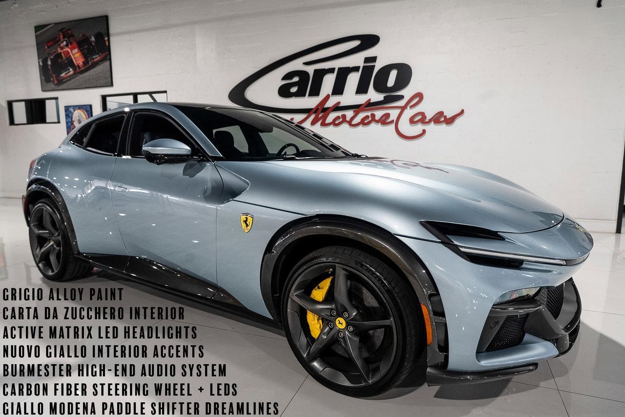 2024 Ferrari Purosangue Grigio Alloy paint,Carta da Zucchero interior,high-end audio,matte forged wheels AND MUCH MORE!!!
