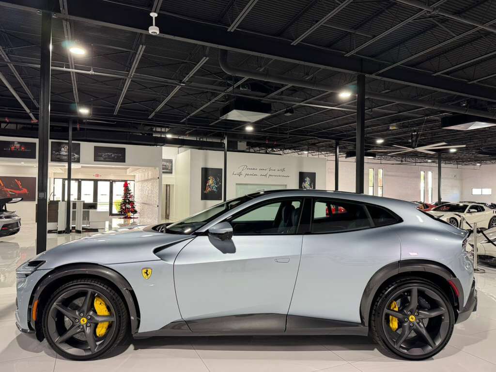 2024 Ferrari Purosangue Grigio Alloy paint,Carta da Zucchero interior,high-end audio,matte forged wheels AND MUCH MORE!!! Fort Lauderdale FL