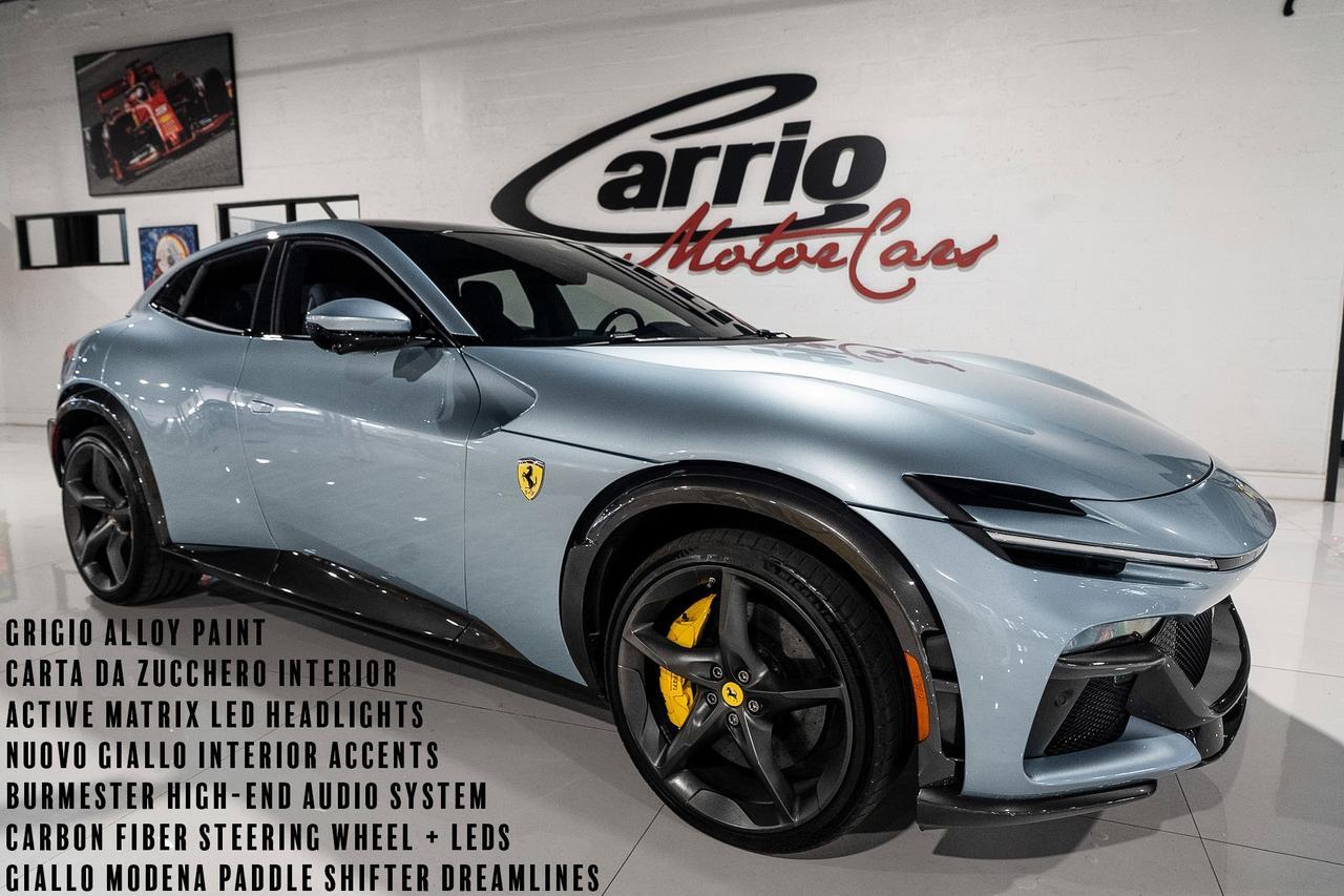 2024 Ferrari Purosangue Grigio Alloy paint,Carta da Zucchero interior,high-end audio,matte forged wheels AND MUCH MORE!!!