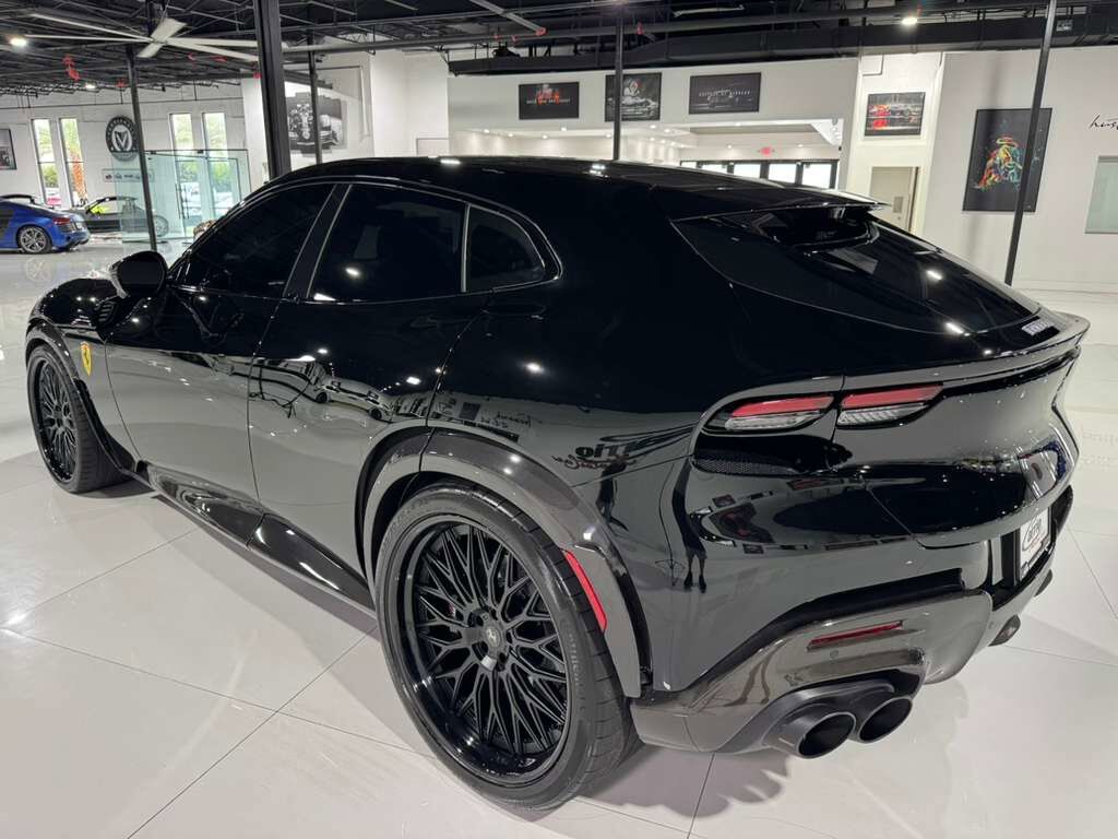 2024 Ferrari Purosangue Nero B/B paint,Extra-Range interior,large airbrushed shield,Burmester audio,carbon galore AND MORE!! Fort Lauderdale FL